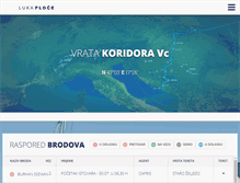 Tablet Screenshot of luka-ploce.hr